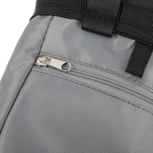 PRETYZOOM Wear-Resistant Outdoor Climbing Chalk Bag Anti-Slip Oxford Fabric and Fleece, Scratch-Resistant Powder Bag for Mountaineering and Camping, Large Capacity Storage for Climbing