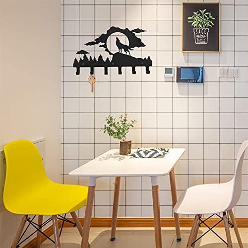 Wall Mounted Coat Rack 1Pc Iron Wall-Mounted Coat Clothes Hook Rack Wall-Mounted l Iron Wall Hook for Bedroom （15.72X9.43X1.18inch） Coat Rack Tree