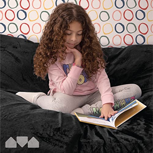 Milliard Crash Pad Sensory Pad with Foam for Kids and Adults with Washable Cover (5 feet x 5 feet) Black - color: Black