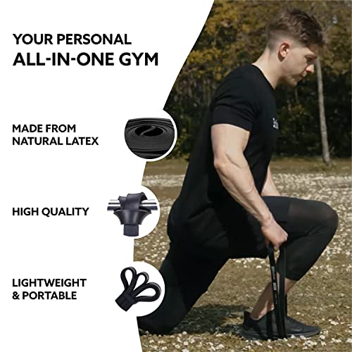 3DActive Pull Up Assist Band - Resistance Band for Strength Training, Powerlifting, Body Stretching, Crossfit - Exercise Guide Included. - color: #2 Black - 30 to 60 Pounds (3/4 " *4.5mm) - Single Band