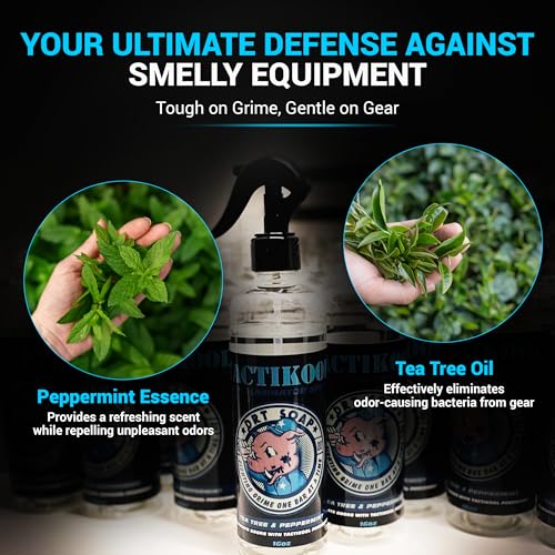 Odor Eliminator for Active & Protective Gear – Pack of 2 (16oz) Instant Deodorizer Spray for K9 Equipment, Vests, Uniforms & More | Quick Odor Mask & Fresh Scent | Made in USA