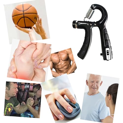 Strengthener Hand Grip Trainer Number Counter Forearm Finger Wrist Gripper Exerciser 5-60kg Adjustable Stretcher Squeezer Workout - color: 1 Pink Grip