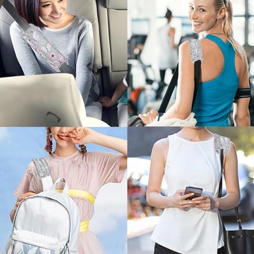 ZINZ Ultra Thick & Breathable Universal Shoulder Pad Cushion for Bag - Long & Comfort - color: Butterfly