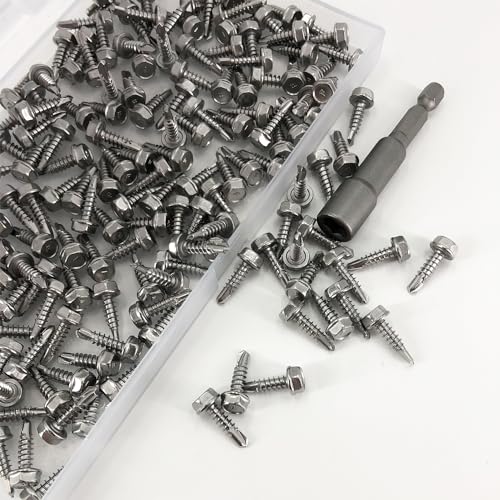 Sheet Metal Screws，Hex #8x5/8‘’（180） | Metal Fastener - color: Hex #8x5/8‘’（180）