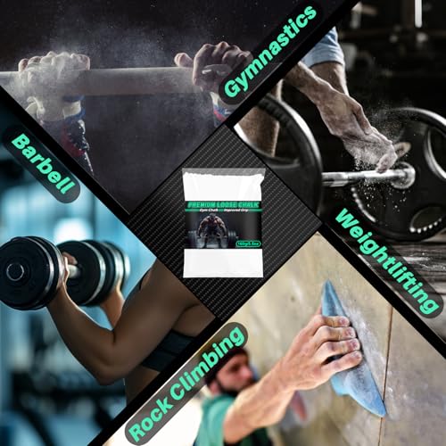 RAINFLOW 2PCS Chalk Ball - Climbing Chalk Gymnastics Magnesium Lifting for Gym, Gymnastics, Grip, Climbing, Weightlifting (5.5oz Chalk Powder) - style: 5.5oz Chalk Powder