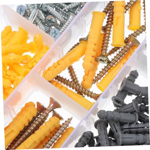 ABOOFAN 270pcs Wall Mounting Kit Screws Set Drywall Anchors Self Tapping Screws Assorted for DIY and Professional