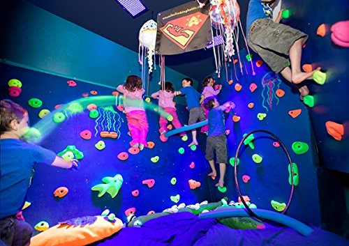 Atomik Rock Climbing Holds Screw-On Hula Hoop Holder in Green for Vertical Obstacle Courses
