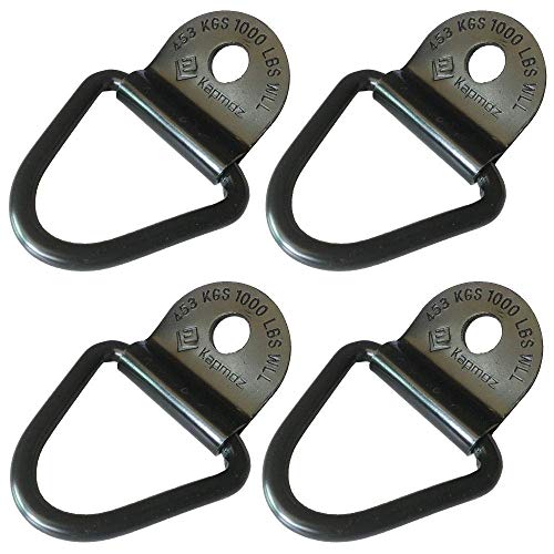 Heavy Duty Truck Bed Tie Down Anchors Rings Trailers Hook Cargo Bolt on V Ring Pickups Rail Accessories (10 Pack) - size: 10 Pack