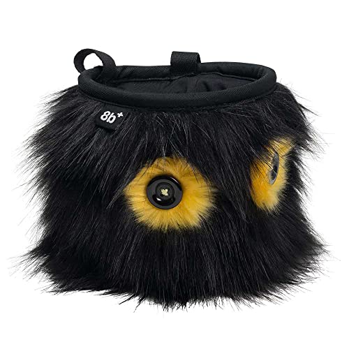 8BPLUS Chalk Bag for Rock Climbing and Bouldering, Chalk Pouch incl Belt & Biner – Cute Funny Character Design, Wide Opening, Gear with Personality, Gift for Climbers - style: ALEX