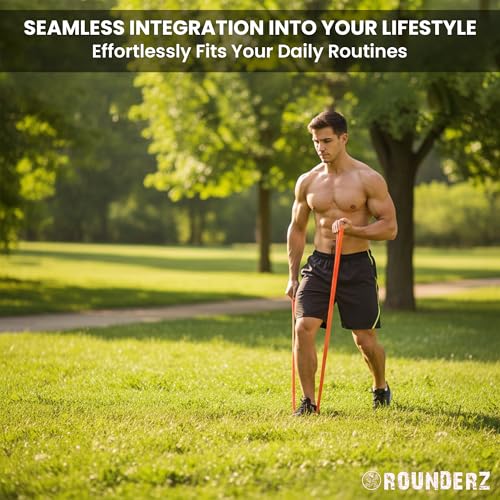 Rubberbanditz Rounded Edge Resistance Band | Compact and Light Weight Exercise Bands | Suitable for All Fitness Levels Users| Travel Friendly Resistance Bands for Working Out - color: Green