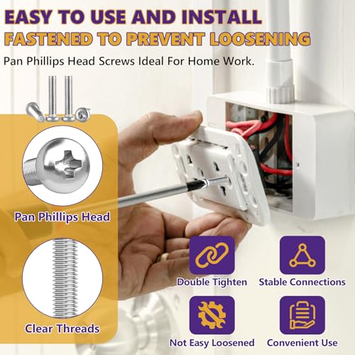 20Pcs M4x25mm Phillips Pan Head Machine Screws Kit 304 SS for DIY | Full Thread, Anti-Rust & Anti-Corrosion, For Furniture Repair, Electronics & 3D Printer Small Models, Storage Case Included - size: M4x25mm