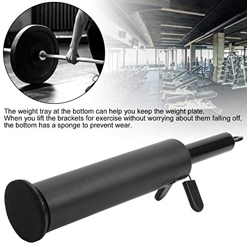 Barbell Loading Pin, Weight Lifting Loading Pin, Steel Barbell Plate Support Rod with Sponge Base for Forearm Wrist Training, DIY Fitness Equipment Accessory for