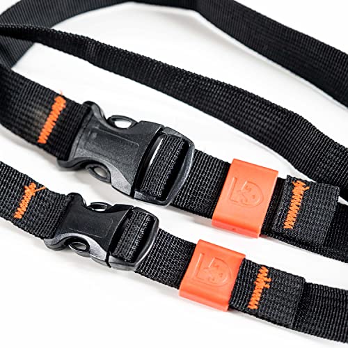 GEAR AID Utility Straps with Side-Release Buckle, Secure and Compress Camping, Biking, Hunting, Boating Gear, 1" Width, 24" Length - size: 1" x 24", style: 2 Straps