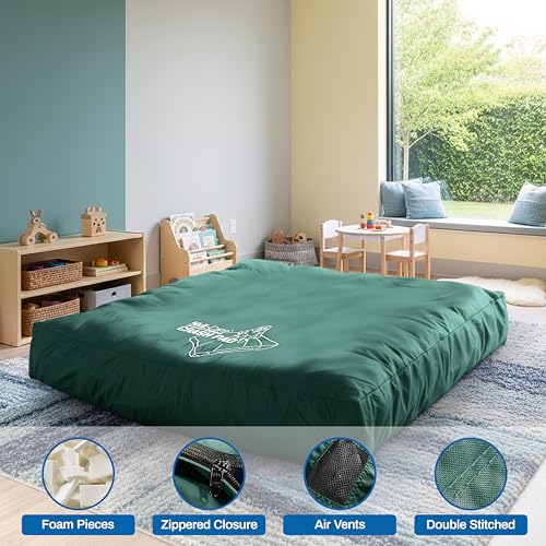 Skil-Care Crash Pads for Kids Sensory, High-Density Foam Crash Mat, Nylon | Water-Resistant Cover Crash Pads with Mesh Vents from 3x4ft to 8x8ft for Daily Use in Sensory Rooms, Schools, Clinics, Home - size: 3x4 Feet
