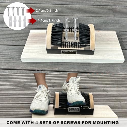 Boot Scrubber - Outdoor Heavy Duty Boot Scraper Brush & Shoe Mud Cleaner | Outdoor heavy-duty boot scrubber . Quickly removes mud, snow and debris from boots and shoes. Durable all-weather design. - color: Boot Scraper