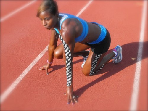 RockTape Highly Water-Resistant Kinesiology Tape - color: Beige