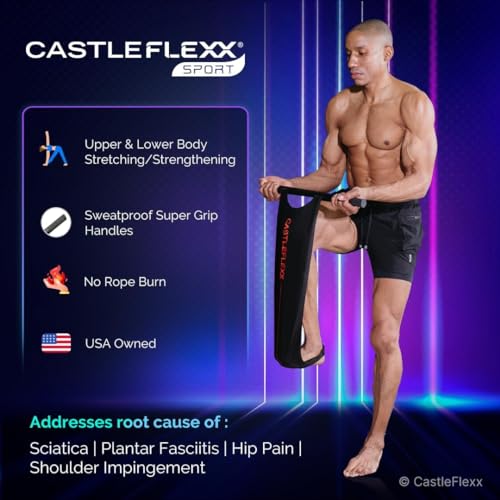 CastleFlexx Mobility and Full Body Strengthening Device - color: Black, size: Standard 5'0 - 5'8
