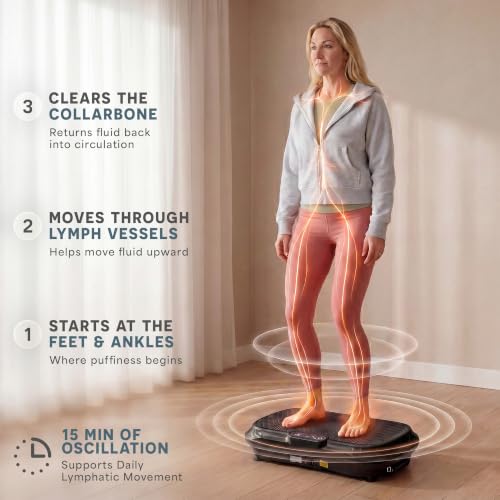 Lifepro Waver Vibration Plate Exercise Machine with 99 Speeds & 10 Presets | Resistance Bands, Non-Slip Surface, 330 lbs Capacity — Vibration Plate for Lymphatic Drainage, Body Toning, Full-Body Workout - color: Black