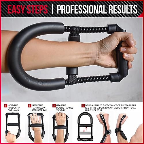 Wrist Strengthener - Adjustable Wrist Exerciser Strengthener, Enhance Your Grip with Wrist and Forearm Strengthener, Wrist Trainer Designed for Anyone Seeking to Improve their Grip Strength