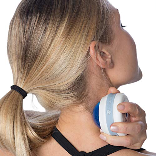 Body Back FSA Eligible Manual Massage Roller Ball | Deep Tissue Roller & Lacrosse Ball - Handheld Massager for Sore Muscles & Joint Pain | 360° Mobility Therapy Ball for Athletes & Fitness Recovery - color: Silver