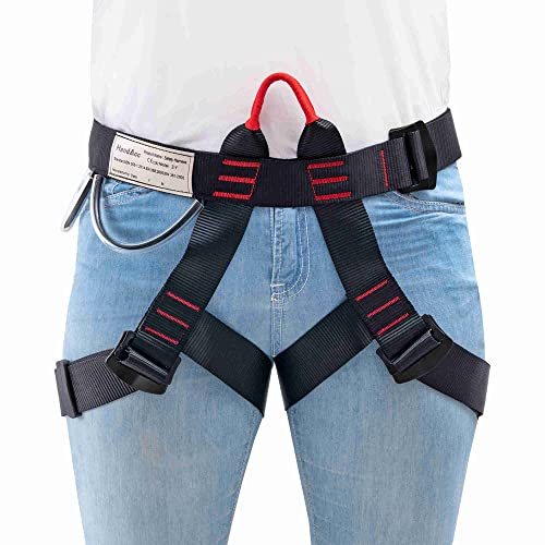 Climbing belts, Rock Climbing belt, Safety Belts for Rappelling Fire Rescuing Tree Climbing, Half Body belt for Women Man and Novice