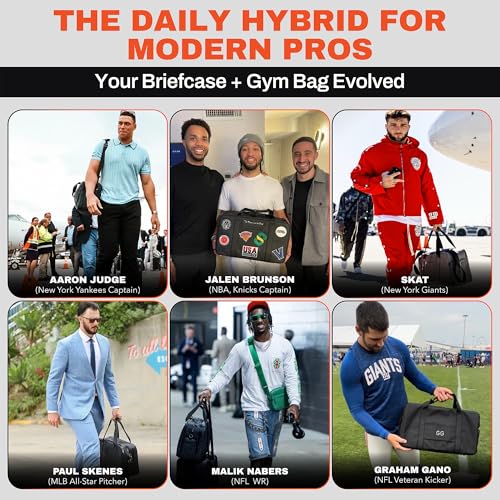 The FTL Lite Mens Gym to Office Bag - 17L Briefcase Gym Bag Hybrid with Shoe Compartment & 16" Laptop Sleeve - Executive Daily Carry & Overnight Duffel for Athletic Business Pros - Gray - color: Stone Grey, style: Lite