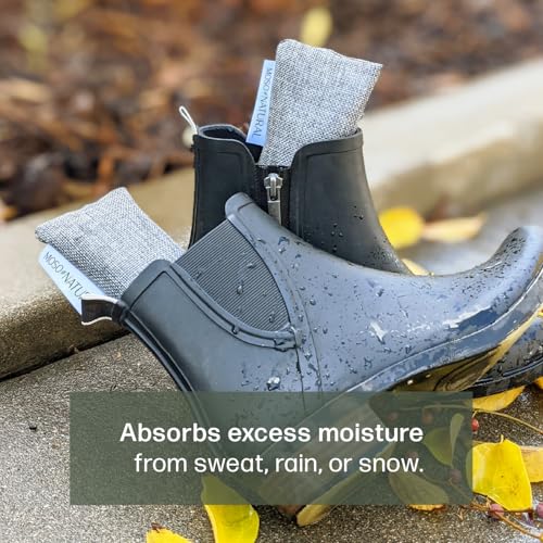 Moso Natural Shoe Deodorizer Inserts (3 Pack) Charcoal Odor Absorber for Shoes, Gym Bag & Boot Deodorizer, Unscented Shoe Odor Elimination, Air Purifying Bags, Lasts 2 Years (6 Bags) - style: 3 Pack (6 Total)