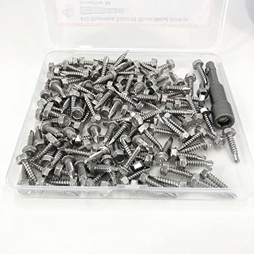 Sheet Metal Screws，Hex #8x3/4‘’（120） | Metal Fastener - color: Hex #8x3/4‘’（120）