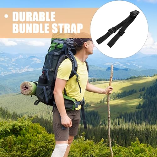 2pcs Thickened Nylon Bundle Straps with Buckle Adjustable Securing Webbing Rope for Tent, Backpack, Yoga Mat, Heavy Duty Fixed Tie Down Utility Straps