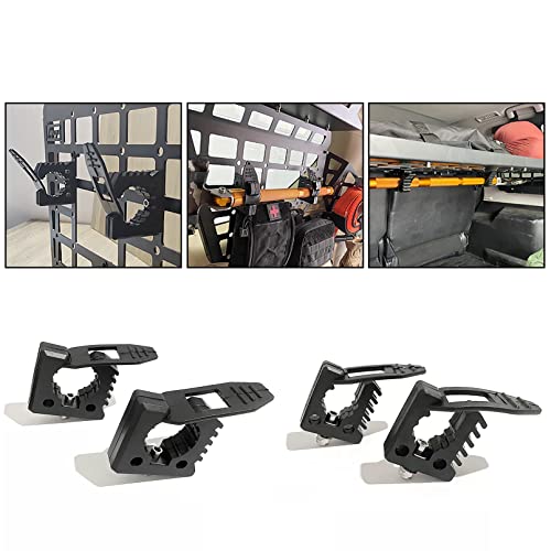 ITrims Storage Molle Panel Modular Buckle Hooks for Vehicle SUV Car Accessories Interior Trunk Organizer Shelf Luggage Storage Carrier Hanging Boards Fastener 4Pcs - style: D