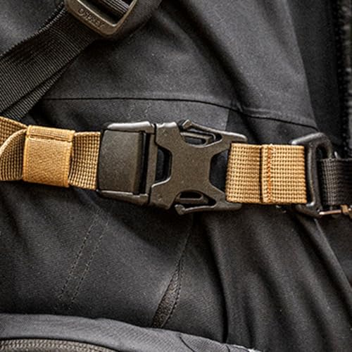 Quickly Detaches Lashing Strap Durability Outdoor Gears Attachments for Backpacks Expansion - color: Black