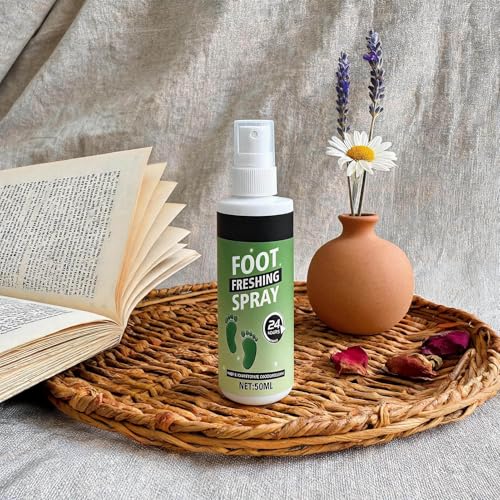 Shoe Odor Spray 60ml Powerful Long-Lasting Elimination | Foot Odor Spray for Leather Boots Footwear Tennis Hockey Closet Home Sneaker