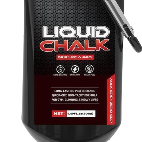 Weightlifting Liquid Chalk 50ml Gymnastics Grip Support | Anti-Slip Workout Chalk for Men Powerlifters Weightlifters Athletes Gymnasts Trainers Competitors Gym Studio Bouldering