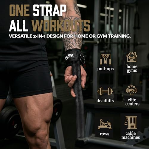 Weight Lifting Strap with D Ring,Lifting Straps,Non-Slip Wrist Straps for Weightlifting Deadlifting,Wrist Cuffs for Cables Gym, Lifting Cuffs for Cable Machines