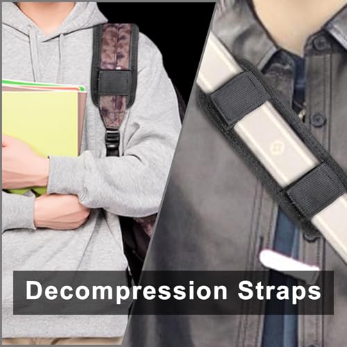2 Pack Shoulder Strap Pads, Soft Vest Shoulder Strap Pads, Wearable 2.1’ Wide Shoulder Pad for Bag Strap, Universal Replacement (Black)