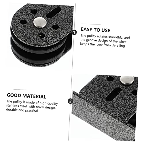 Rope Guide Pulley Mute Fitness Pulley Multipurpose Steel Construction for DIY Cable Machine