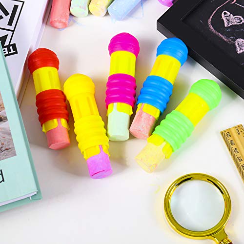 Outus 10 Pieces Railroad Chalk Holder Plastic Adjustable Chalk Clip for Teachers Students Back to School Office Classroom - size: 10 Count (Pack of 1)