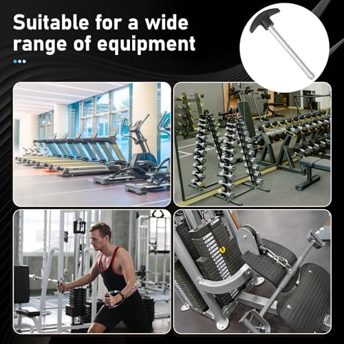Weight Stack Pin Crescent-Shaped, Weight Machine Pin Pin Tensile 3/8 Inch Diameter 4.4 Inch Locking Space Weight Lifting Machine Pins for Home Gym Exercise Machine Accessories