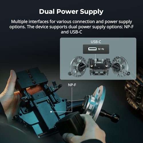 SmallRig Gimbal Control Wheels for DJI RS2 / RS 3 Pro/RS 4 / RS 4 Pro/RS 5 | Intuitive Control | Adjustable Damping | Dual Power Supply, for Heavy Duty Tripod - 4525 - style: Gimbal Wheel