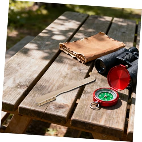 Sewroro Rock Climbing Chalk Brush with Natural Boar Bristles, Medium-Sized Bouldering Hold Cleaner for Mountaineering Gear and Climbing Wall Maintenance