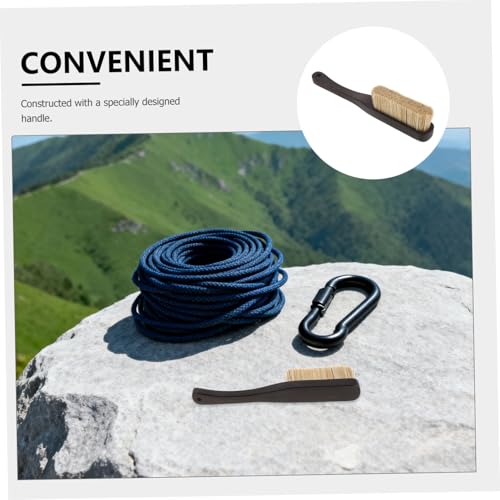 KESYOO Rock Climbing Chalk Brush Boar Hair Bristles Ergonomic Wood Handle Efficient Chalk and Dirt Removal Natural Rock Holds Lengthy Climbs