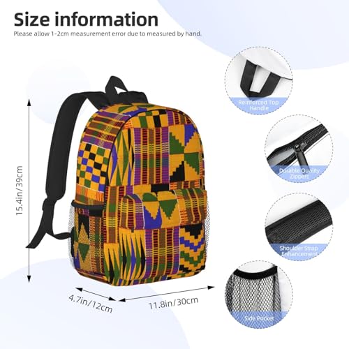 African Tribes Laptop Backpack African Art Backpack Bag With Adjustable Shoulder Straps - color: African Tribe _I1002
