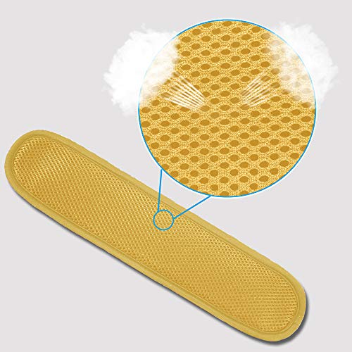 ZINZ Ultra Thick & Breathable Universal Shoulder Pad Cushion for Bag - Long & Comfort - color: Yellow