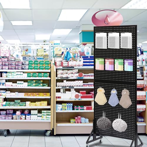 Eastern Tree 30 Packs 6" Metal Pegboard Hooks, Standard Peg Board Hooks is Fit to Standing Pegboard Display and Pegboard Panels - size: 6-Inch Hooks