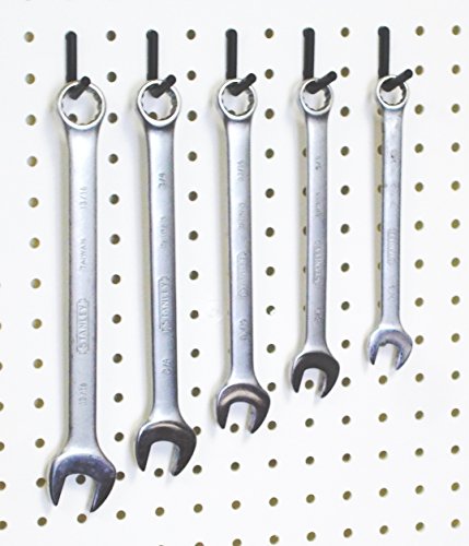 WallPeg 43 Pc. Peg Board Storage System - Pegboard Hook Assortment Organizer Bins Y/B # AM 302-2
