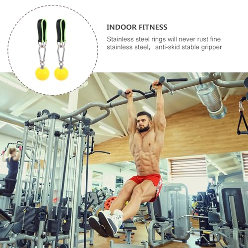 ibasenice Climbing Training Grip Ball and Finger Strength Exerciser with Hanging Rings, Hand Grip Strength Trainer for Wrist and Forearm Workout, Fitness Sling Training Aid for Pull-ups and