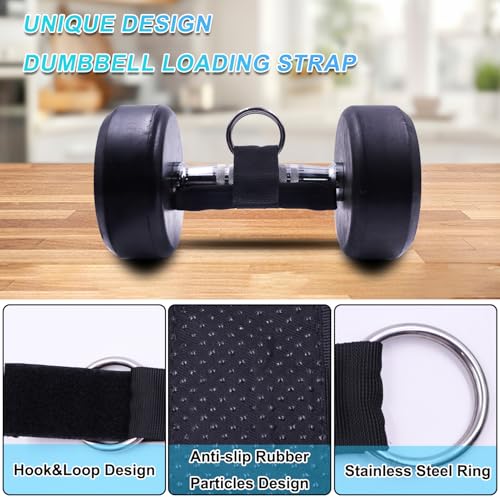 J Bryant Loading Dumbbells Strap for Dip Belt Squat Pull-up,Load Dumbbells Kettlebells on Barbells Weightlifting Accessory - size: 1 piece M