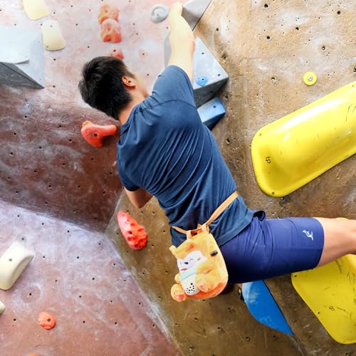 Rock Climbing Chalk Bag + Refillable Ball – Boba Dog Plush Animal Bag - style: Chalk Bag