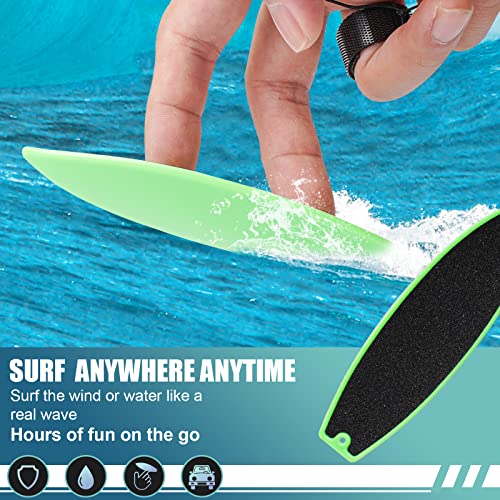 4 Pack Finger Surfboard for Car Ride - 1.4" x 4.5" Pro Air Fingerboard, Fun Keepsake Toy Gifts for Teens, Ideal Birthday & Travel Stocking St - color: Blue Black Green Yellow and Red