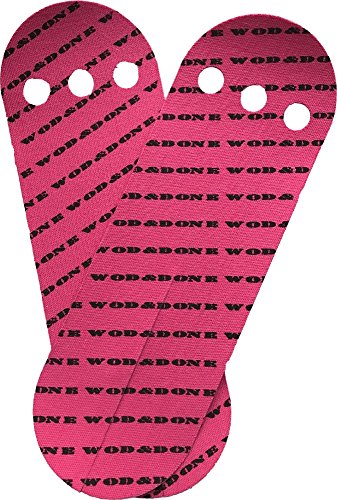 WOD&DONE Custom Hand Protection Athletic Tape Grips for Pullups, Functional Fitness, Gymnastics - color: Fuchsia, size: 20pairs